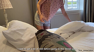 "Let's not sexualize things. I am your stepmom and I don't want it to be awkward". Step Mom And Son Share a Bed In A Hotel