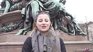 GERMAN SCOUT - German Gamer Girl Mia Minou Pickup for Casting Fuck in Munich