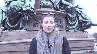 GERMAN SCOUT - German Gamer Girl Mia Minou Pickup for Casting Fuck in Munich
