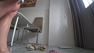 Cheating in a relationship. Wife fucks a friend while her husband is at work...