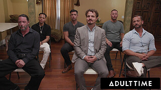 ADULT TIME - MILF Sex Therapist Danielle Renae Leads JOI Gangbang! CUM-FILLED BUKKAKE AND BLOWBANG!