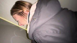 Anal in Public Restroom and Blowjob in Parking Garage