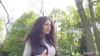 GERMAN SCOUT - First Anal Sex for Big Tits Tattoo Model Mia Roux at Pickup Casting