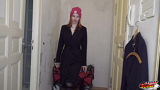 GERMAN SCOUT - Loud First Anal Sex at Pickup Casting with Skinny Redhead Teen Foxy Icegram