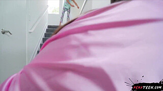 Sneaky Threesome at Parents' House! - PervTeen