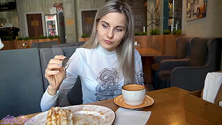 Remote Controlled Vibrator In Crowded Cafe - Letty Black