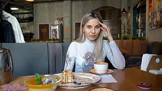 Remote Controlled Vibrator In Crowded Cafe - Letty Black