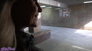 Remote Controlled Vibrator In Crowded Cafe - Letty Black