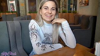 Remote Controlled Vibrator In Crowded Cafe - Letty Black