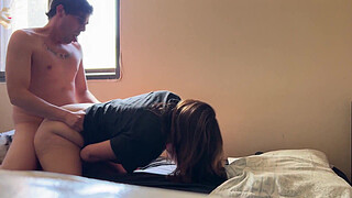 Amateur couple having morning sex, homemade video