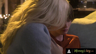 MOMMY'S BOY - Hot Curvy MILF Knows How To Make Her Hung Stepson Happy