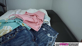 "Will You Snitch On Me?" Stepsis Shuts Me Up wt Her Big Tits & Tight Pussy - MyPervyFamily