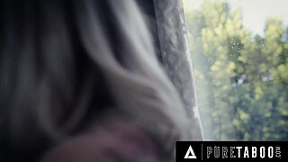 PURE TABOO Obedient Petite Virgin Lexi Lore Receives Very Special Hug From Stepdaddy Derrick Pierce