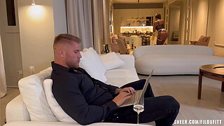 Cleaning Lady Spills A Drink And Pays Getting Pussy And Throatfucked Hard - FilouFitt And La Paisita