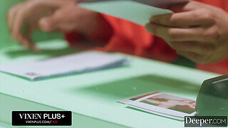 Deeper. Stacked Blonde Good-Girl-Gone-Bad Angie Faith Gets Fucked Doggystyle