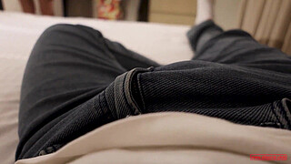 The stepmother saved money and rented a room in a hotel with one bed.