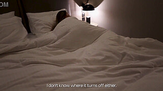 The stepmother saved money and rented a room in a hotel with one bed.