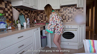 -Oh my God! What are you DOING!! FUCKED A FRIEND'S juicy MOM in the kitchen