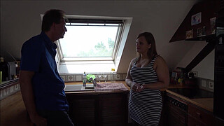 Stepfather (50 ) fucks my wet pussy for the first time