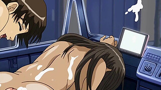 Hot MILF Saleswoman Fucks a Young Man in Public - Hentai Uncensored [Subtitled]