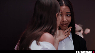 Lia Lin Gives Her Virginity To Celebrity Model Ellie Luna With Big Dick