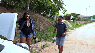 A girl's car breaks down and I fix it in exchange for sex