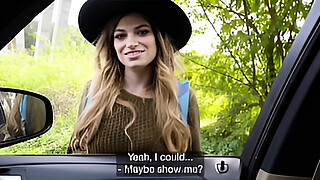 Public Agent Big tits hitchhiker Nicole Rae big dick public pov blowjob