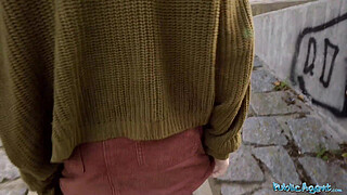 Public Agent Big tits hitchhiker Nicole Rae big dick public pov blowjob