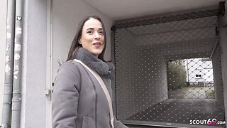 GERMAN SCOUT - Big Butt Saggy Tits Tattoo Girl LydiaMaus96 at Rough Casting Fuck