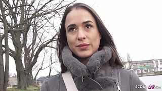 GERMAN SCOUT - Big Butt Saggy Tits Tattoo Girl LydiaMaus96 at Rough Casting Fuck