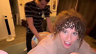 Stepmom Gives Stepson First Public Bathroom Fuck