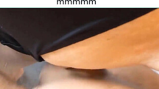 fucked and moaning with that fat swollen pussy