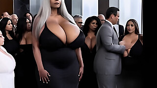 Old grandma have sex with young virgin boy in elevator and give his big dick blowjob (3D/AI/hentai)