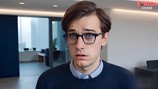 Old grandma have sex with young virgin boy in elevator and give his big dick blowjob (3D/AI/hentai)