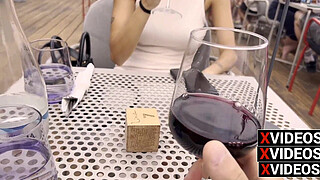 Around Bucharest, girl picked up in TAXI and taken to DINNER. Dialogues in ita. Outdoors.