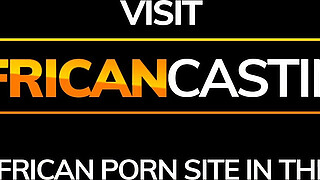 African Casting - Sweet Ebony Model Impaled By A White Massive Cock