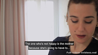 Latin boy blackmails hotel maid for trying to steal his cell phone.