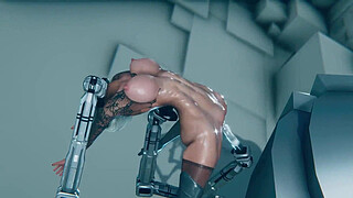 2B receives vaginal maintenance by an Android | Nier: Automata