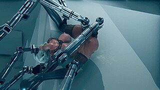 2B receives vaginal maintenance by an Android | Nier: Automata