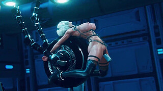 2B receives vaginal maintenance by an Android | Nier: Automata