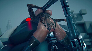 2B receives vaginal maintenance by an Android | Nier: Automata