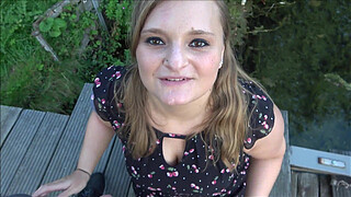 Spontaneous outdoor quickie at the lake! WAS I RECOGNIZED?