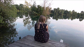 Spontaneous outdoor quickie at the lake! WAS I RECOGNIZED?