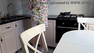 I'm your stepmother! don't cum inside! -Stepson fucked stepmother