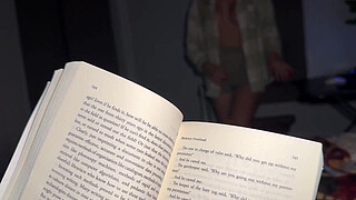 My stepsister seduced me while I was reading a book. Delicious close-up rubbing by BootyFrutti