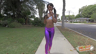 Deep Throating Dark Date Sarah Banks Smokes Bryans White Cock!