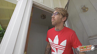 Deep Throating Dark Date Sarah Banks Smokes Bryans White Cock!