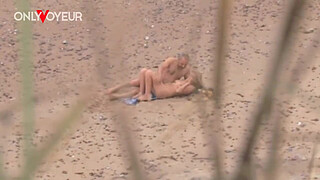 Beach Voyeur. Older guy fucking hot MILF on the ocean shore