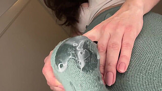 Stepmother with fat cock was caught by her horny Stepson and she made him suck her cum