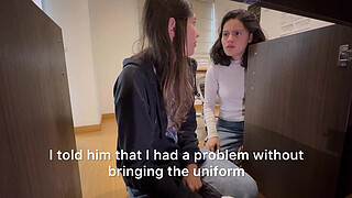 I didn't realize my maid was so hot, she bent down to clean the study.